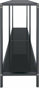 vidaXL vidaXL Stolik konsolowy, czarny, 140x35x75,5 cm, szkło hartowane 5