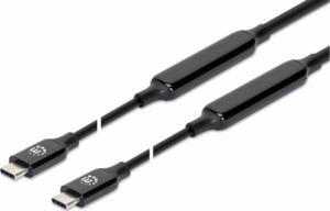 Kabel USB Manhattan USB-C - USB-C 3 m Czarny (355964) 1