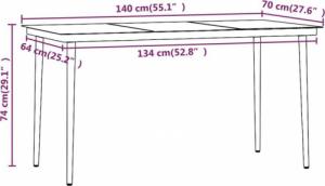 vidaXL vidaXL 5-cz. zestaw mebli ogrodowych z poduszkami, czarny 8