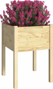 vidaXL vidaXL Donica ogrodowa, 50x50x70 cm, lite drewno sosnowe 3