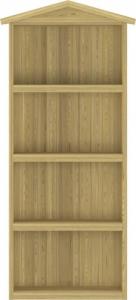 Szafa ogrodowa vidaXL vidaXL Szopa na narzędzia, 89x33x222 cm, impregnowana sosna 3