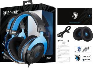Słuchawki Sades Mpower Niebieskie (SA-723) 7