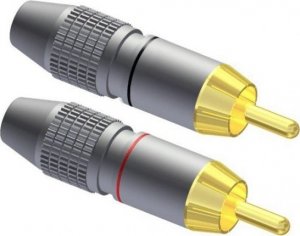 Procab Procab VC209 Cable connector - RCA/Cinch male - pair Connector 1