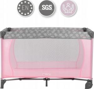 MoMi MOMI BELOVE ŁÓŻECZKO TURYSTYCZNE SKŁADANE KOJEC RÓŻOWE 2