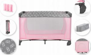 MoMi MOMI BELOVE ŁÓŻECZKO TURYSTYCZNE SKŁADANE KOJEC RÓŻOWE 3