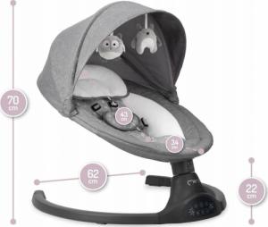 MoMi Bujaczek Leżak Lami Ciemnoszary 7