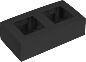 Audac AUDAC WB45D/B Surface mount box double 45 x 45 mm Black version 1