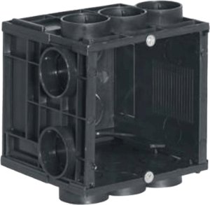 Audac AUDAC WB45S/FS Flush mount box for 45 x 45 mm wall panel - Solid wall 1