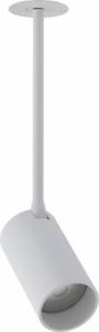 Lampa wisząca Nowodvorski Minimalistyczna lampa podtynkowa Mono 7734 reflektorowa biała 1