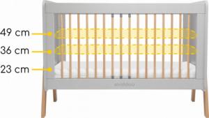 skiddoü Łóżeczko drewniane Krubb Puff Evening Shadow 0197 3
