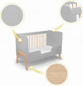 skiddoü Łóżeczko drewniane Krubb Puff Evening Shadow 0197 4