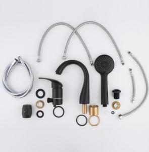 Bateria wannowa YokaHome Bateria wannowa 3 otworowa prysznicowa czarna - Yoka 8