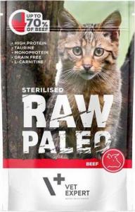 VetExpert VetExpert Raw Paleo STERILISED BEEF 100g - Mokra Karma dla Kotów 68% WOŁOWINY 1