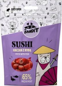 Mr Bandit Mr Bandit Sushi Kaczka z Rybą 80g Naturalny Przysmak Dla Psa 1