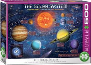 Eurographics PUZZLE 500 THE SOLAR SYSTEM ILLUSTRATED 6500-5369 1