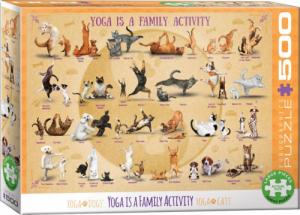 Eurographics PUZZLE 500 YOGA IS A FAMILY ACTIVITY 6500-5354 1