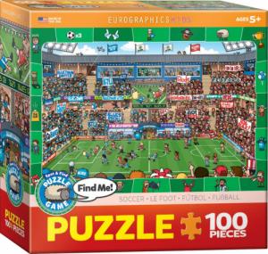 Eurographics PUZZLE 100 SPOT&FIND SOCCER 6100-0476 1