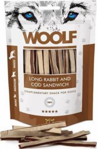 WOOLF  Woolf Przysmak Pies Long Rabbit&Cod Sandwich - Królik z Dorszem paski, 100g 1