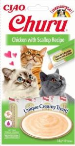 Inaba Foods Churu Creamy Chicken Scallop 56g Kremowy Przysmak Dla Kota Z Kurczakiem I Małżami 1