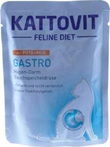 Kattovit Kattovit Gastro Indyk Ryż 85g, saszetka dla kotów cukrzyków i z nadwagą 1