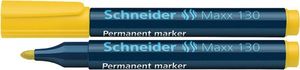 Schneider Marker permanentny SCHNEIDER Maxx 130, okrągły, 1-3 mm, żółty - 4004675038098 1