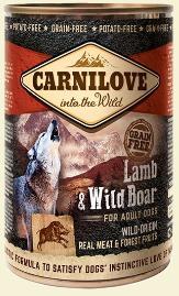 Carnilove Carnilove Dog Wild Meat Lamb & Wild Boar Adult - jagnię i dzik puszka 400g 1