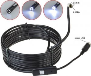 Xrec Endoskop Kamera Inspekcyjna Usb 1,5m / Sztywny Kabel 4