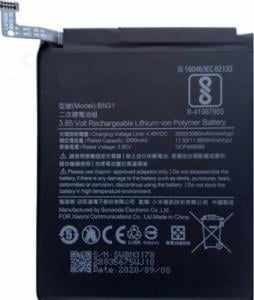 Bateria Xiaomi Bateria XIAOMI BN31 REDMI NOTE 5A MI A1 5X Nowa 1