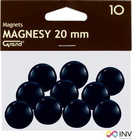 Grand OP. 10szt. Magnesy 20mm GRAND czarne - mgk0080025 1