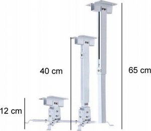 Uchwyt do projektorów Massa Uchwyt / Wieszak Na Projektor - Sufitowy / 12-65cm / Stal 8