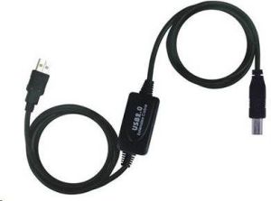 Kabel USB PremiumCord USB-A - USB-B 10 m Czarny (ku2rep10ab) 1