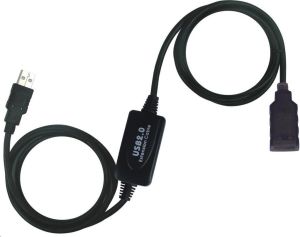 Kabel USB PremiumCord USB-A - USB-A 10 m Czarny (ku2rep10) 1