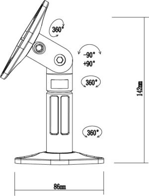 Neomounts Uchwyt sufitowy do głośnika Speaker-W100 biały 1szt. 4