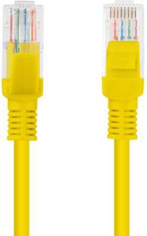 Lanberg RJ-45/RJ-45 kat.5e Żółty 0.25m (PCU5-10CC-0025-Y) 2
