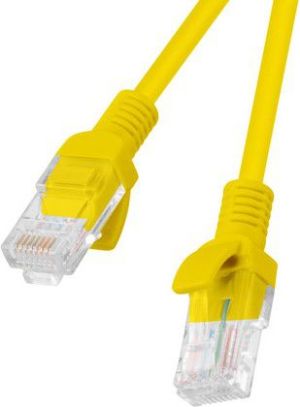 Lanberg RJ-45/RJ-45 kat.5e Żółty 1m (PCU5-10CC-0100-Y) 1