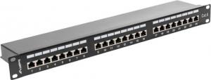 Lanberg Patch panel 1U 19" 24x RJ-45 Kat.6 Czarny (PPS6-1024-B) 2