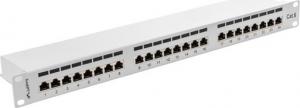 Lanberg Patch panel 1U 19" 24x RJ-45 Kat.6 Szary (PPS6-1024-S) 2