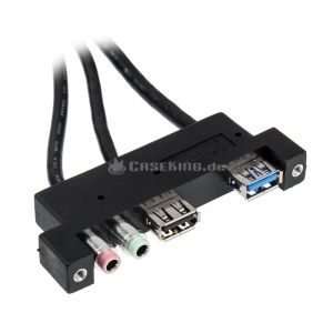 HUB USB Lian Li PW-IN11AH65T0 I/O-Panel - PW-IN11AH65T0 1