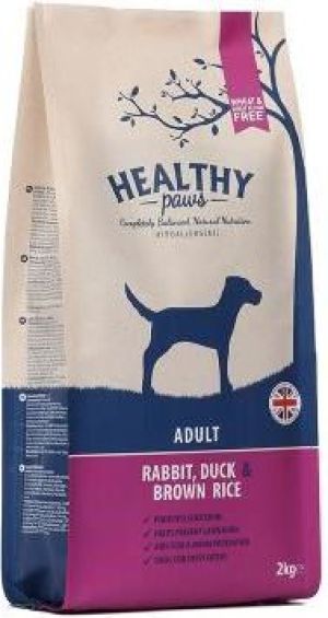 Healthy Paws Królik Kaczka Brązowy ryż dla psów dorosłych 2 kg 1