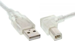 Kabel USB InLine USB-A - USB-B 0.5 m Przezroczysty (34517R) 1