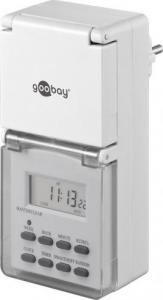 Goobay Adapter timer Digital ZSU 3 (IP44) [wh/gy] - 51301 1