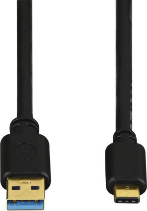 Kabel USB Hama USB-A - USB-C 0.75 m Czarny (001357350000) 3