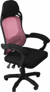 Krzesło biurowe Topeshop Oscar Różowe 1