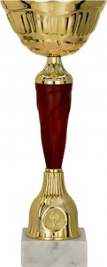 Puchar metalowy złoto-burgundowy 1