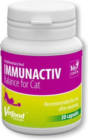 Vetfood Immunactiv Balance dla kota 30kaps 1