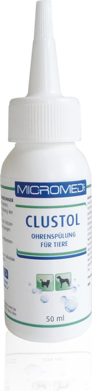 Micromed Vet Clustol, Płyn do higieny uszu 50 ml 1