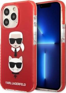 Karl Lagerfeld Karl Lagerfeld KLHCP13XTPE2TR iPhone 13 Pro Max 6,7" hardcase czerwony/red Karl&Choupette Head 1