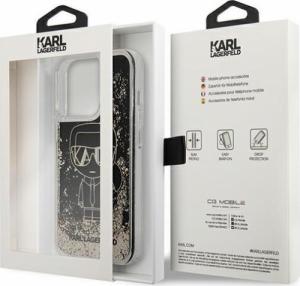 Karl Lagerfeld Karl Lagerfeld KLHCP13XLGGKBK iPhone 13 Pro Max 6,7" czarny/black hardcase Liquid Glitter Gatsby 7