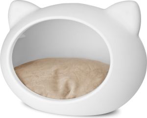 Guisapet Guisa dla kota S biała z beżową poduszką 1