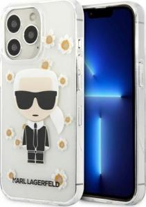 Karl Lagerfeld Karl Lagerfeld KLHCP13LHFLT iPhone 13 Pro / 13 6,1" przezroczysty/transparent Flower Ikonik Karl 1